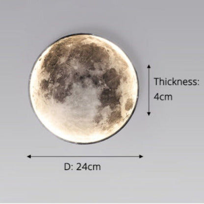 Royallure 3D LED Moon & Earth Ceiling or Wall Lamp - Moon 24CM / Brightnes Dimmable