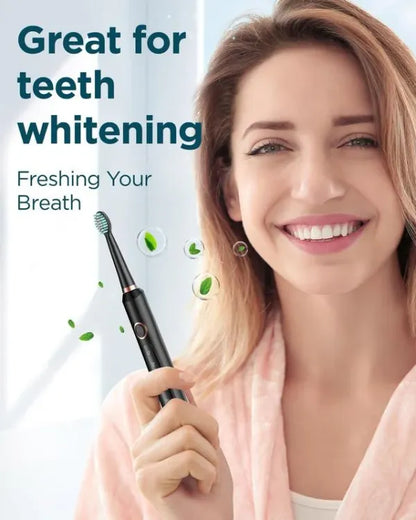 Luxora Rechargeable Ultrasonic Electric Toothbrush with 8 Heads