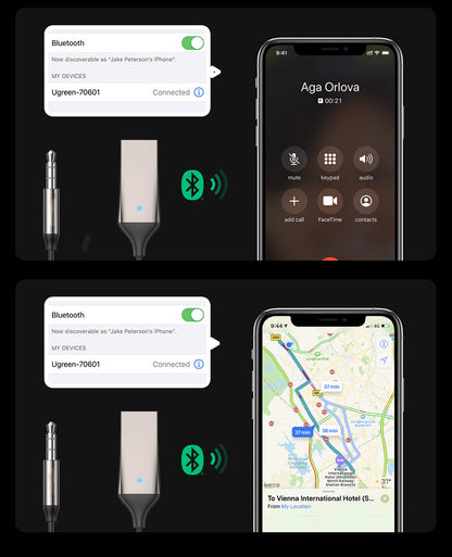 Luxora Bluetooth Aux Adapter for Wireless Car Audio Connection
