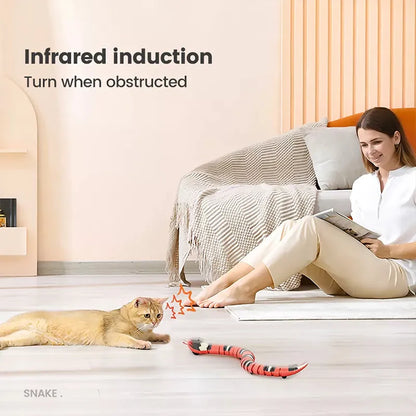 LuxRoyale Smart Sensor Interactive Snake Toy For Cats