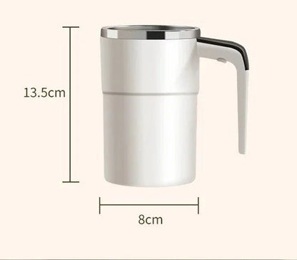 Royaleva Rechargeable Self-Stirring Coffee Mug – Portable Electric Stainless Steel Mixer for Effortless Brewing