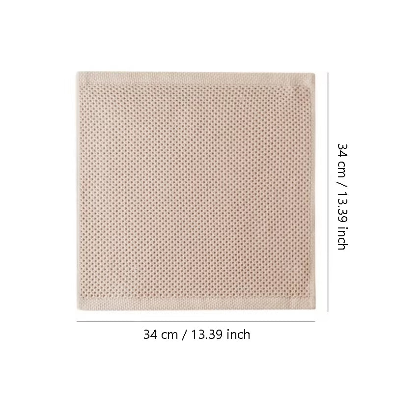 Luxora 6-Pack Honeycomb Cotton Kitchen Rags - Ultra Soft Absorbent Household Cleaning Cloth