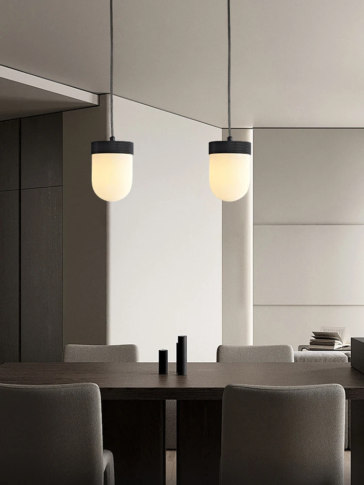 RoyaleGlow Alabaster Capsule Pendant Light Brass Hanging Lamp - Royale Basic