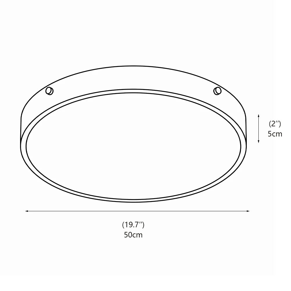 RoyaleGlow Alabaster Round Flush Mount Ceiling Light Natural Stone - Royale Basic