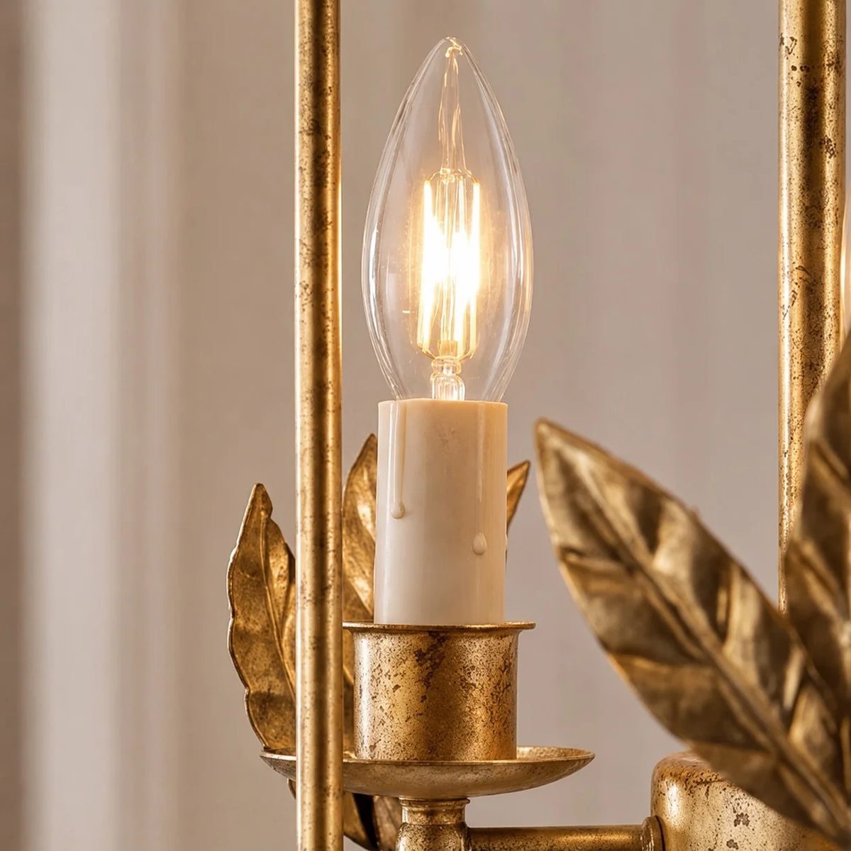 RoyaleGlow Bird and Leaf Iron Lantern Pendant Light Hanging Kitchen Fixture - Royale Basic