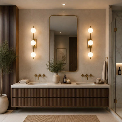 RoyaleGlow Copper LED Bathroom Vanity Light Bar Wall Mounted Dimmable - Royale Basic