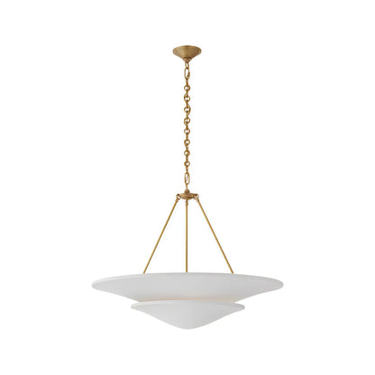 RoyaleGlow French Country Plaster Chandelier Adjustable Hanging LED Light Fixture - Royale Basic
