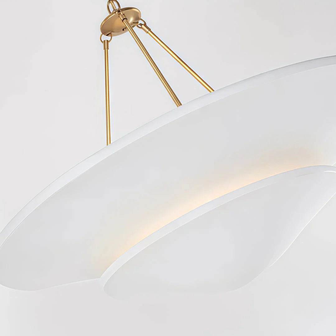 RoyaleGlow French Country Plaster Chandelier Adjustable Hanging LED Light Fixture - Royale Basic