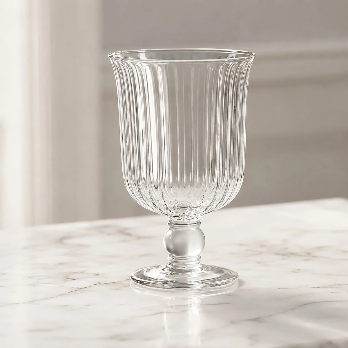 RoyaleGlow Glass Flower Vase And Hurricane Candle Holder Tabletop Decor - Royale Basic