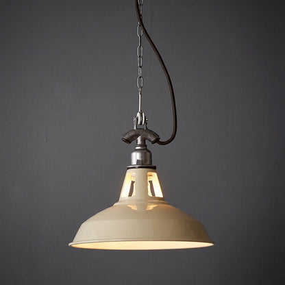 RoyaleGlow Industrial Vented Metal Pendant Light Vintage Factory Hanging Lamp - Royale Basic