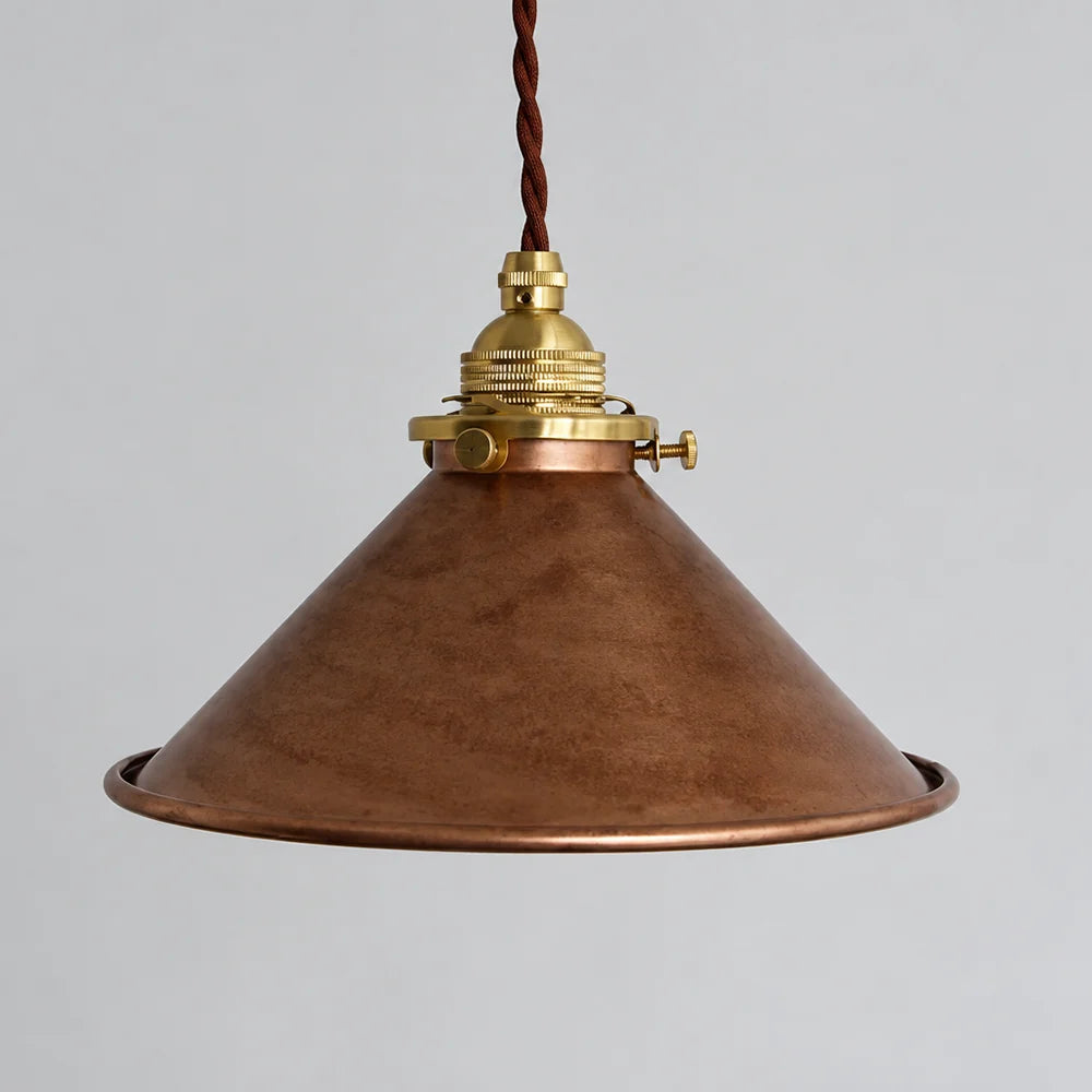 RoyaleGlow Industrial Vintage Conical Iron Pendant Lamp - Royale Basic