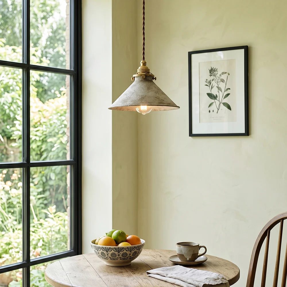 RoyaleGlow Industrial Vintage Conical Iron Pendant Lamp - Royale Basic