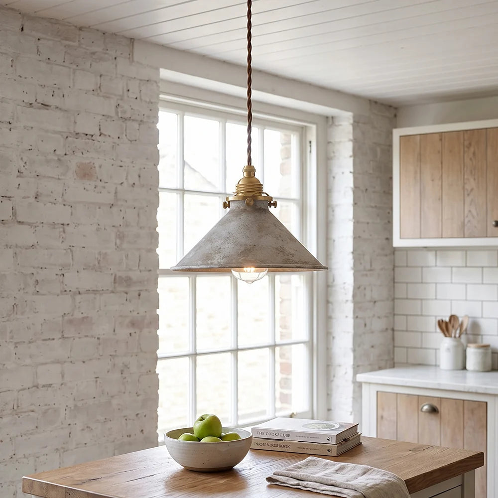 RoyaleGlow Industrial Vintage Conical Iron Pendant Lamp - Royale Basic