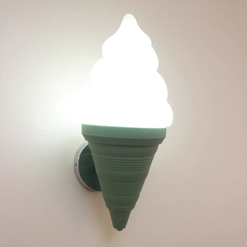 RoyaleGlow Kids Ice Cream Wall Lamp LED Bedroom Sconce Fixture - Royale Basic