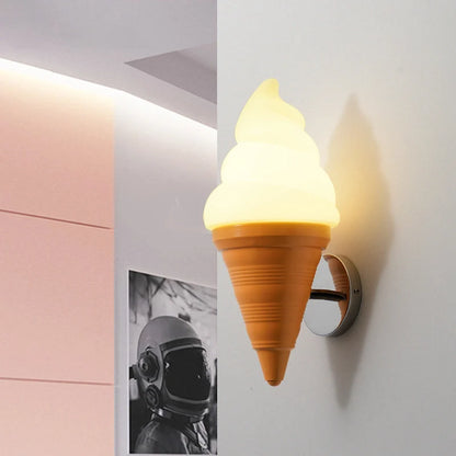 RoyaleGlow Kids Ice Cream Wall Lamp LED Bedroom Sconce Fixture - Royale Basic