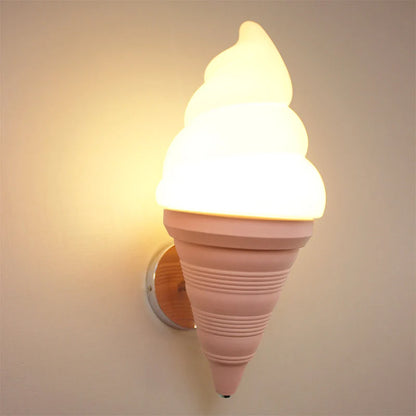 RoyaleGlow Kids Ice Cream Wall Lamp LED Bedroom Sconce Fixture - Royale Basic