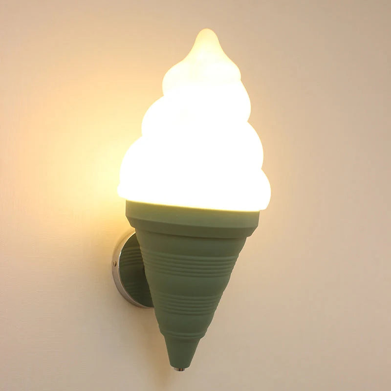 RoyaleGlow Kids Ice Cream Wall Lamp LED Bedroom Sconce Fixture - Royale Basic