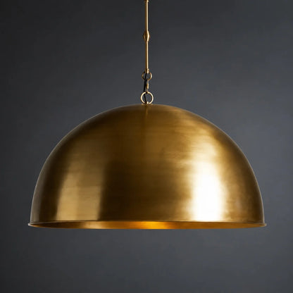 RoyaleGlow Large Bronze Dome Pendant Light Adjustable Kitchen Island Hanging Fixture - Royale Basic