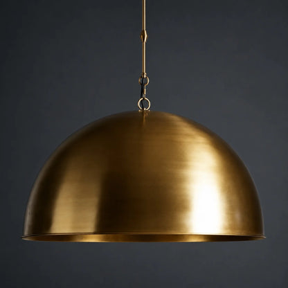 RoyaleGlow Large Bronze Dome Pendant Light Adjustable Kitchen Island Hanging Fixture - Royale Basic