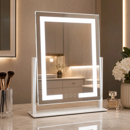 RoyaleGlow LED Lighted Vanity Makeup Mirror Touch Control Adjustable Brightness - Royale Basic