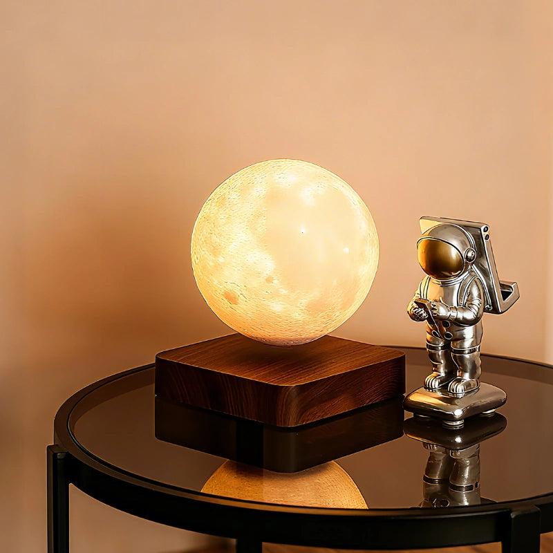 RoyaleGlow Magnetic Levitating Saturn Lamp - 3D Printed Floating Planet Light for Desk - Royale Basic