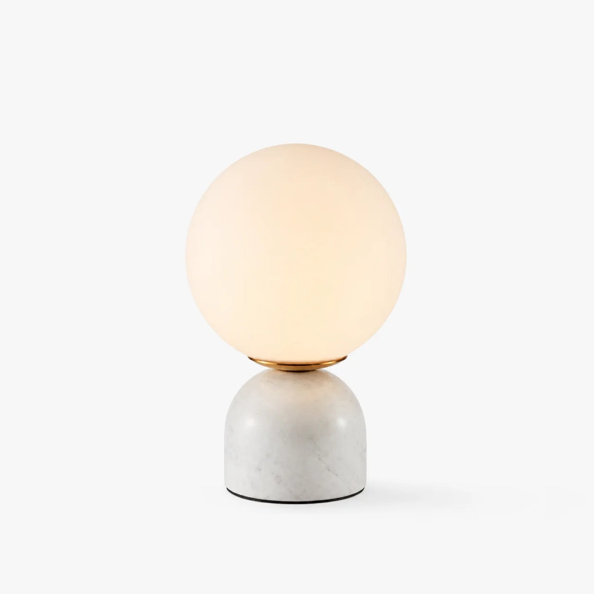 RoyaleGlow Marble Globe Table Lamp Modern Glass Bedside Light - Royale Basic