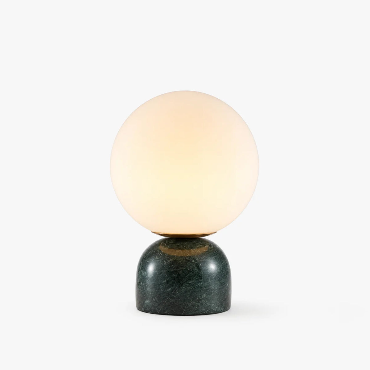 RoyaleGlow Marble Globe Table Lamp Modern Glass Bedside Light - Royale Basic