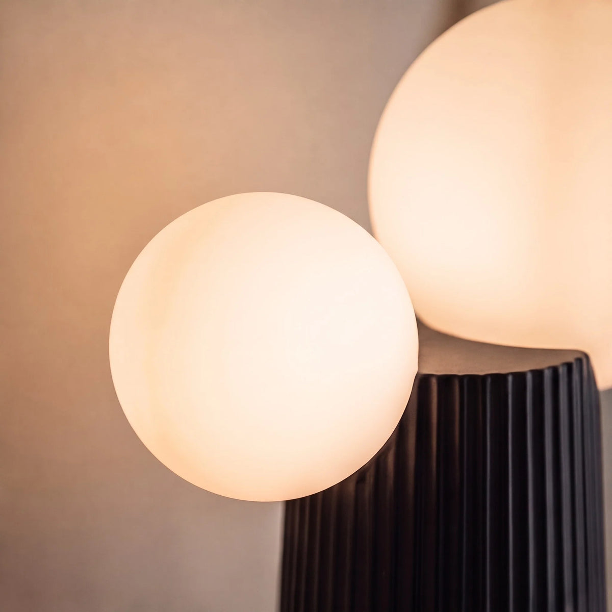 RoyaleGlow Modern Adjustable Height Resin Table Lamp Indoor LED Light - Royale Basic