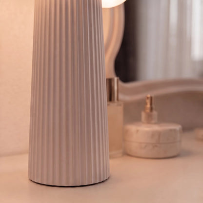 RoyaleGlow Modern Adjustable Height Resin Table Lamp Indoor LED Light - Royale Basic