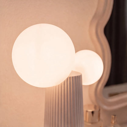 RoyaleGlow Modern Adjustable Height Resin Table Lamp Indoor LED Light - Royale Basic