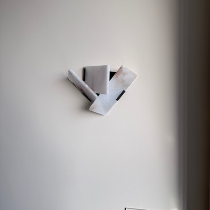 RoyaleGlow Modern Alabaster Wall Sconce Light - Natural Stone LED Fixture for Hallway & Bedroom-Royale Basic