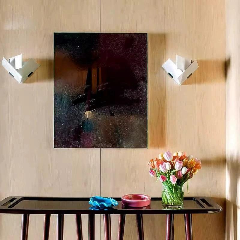 RoyaleGlow Modern Alabaster Wall Sconce Light - Natural Stone LED Fixture for Hallway & Bedroom-Royale Basic