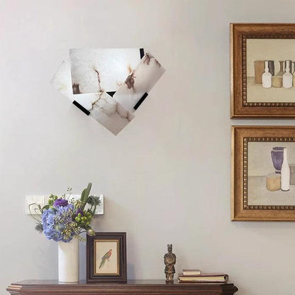 RoyaleGlow Modern Alabaster Wall Sconce Light - Natural Stone LED Fixture for Hallway & Bedroom-Royale Basic