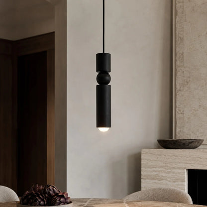 RoyaleGlow Modern Black Geometric Dimmable LED Pendant Light Fixture - Royale Basic