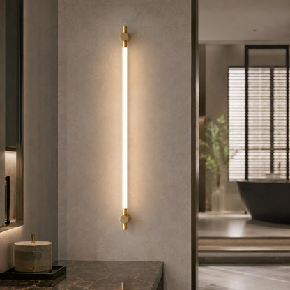 RoyaleGlow Modern Brass LED Bathroom Vanity Light Wall Mounted Fixture - Royale Basic
