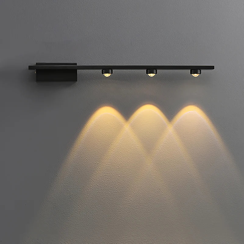 RoyaleGlow Modern Brass Linear Wall Lamp Minimalist LED Fixture - Royale Basic