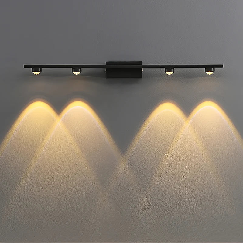 RoyaleGlow Modern Brass Linear Wall Lamp Minimalist LED Fixture - Royale Basic