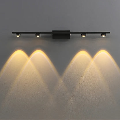 RoyaleGlow Modern Brass Linear Wall Lamp Minimalist LED Fixture - Royale Basic