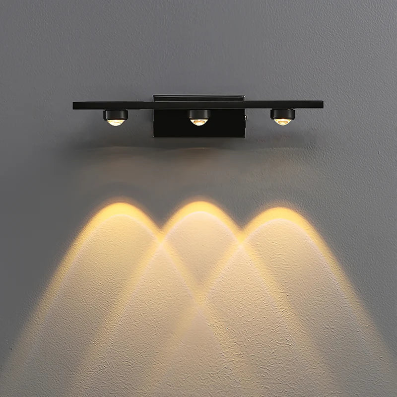 RoyaleGlow Modern Brass Linear Wall Lamp Minimalist LED Fixture - Royale Basic