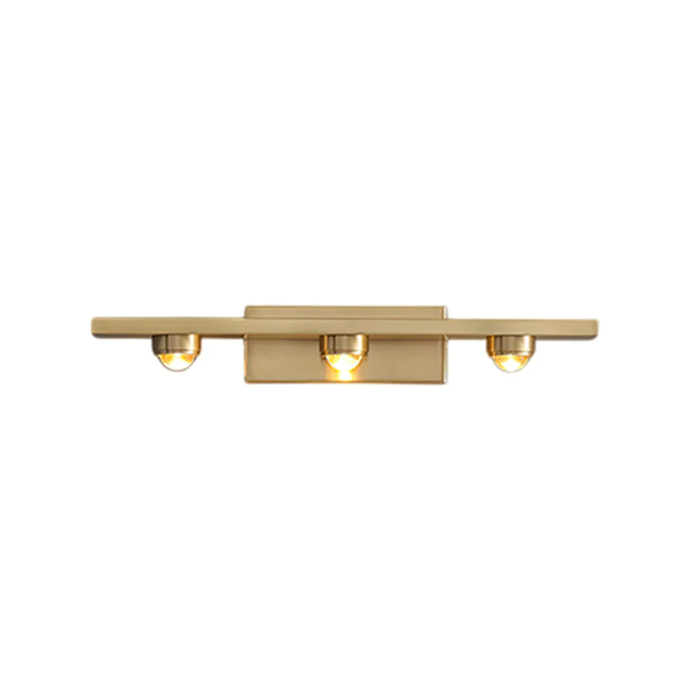 RoyaleGlow Modern Brass Linear Wall Lamp Minimalist LED Fixture - Royale Basic