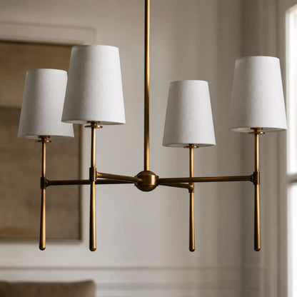 RoyaleGlow Modern Chandelier Hanging Light Fixture Metal LED Dining Room - Royale Basic