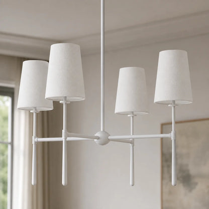 RoyaleGlow Modern Chandelier Hanging Light Fixture Metal LED Dining Room - Royale Basic