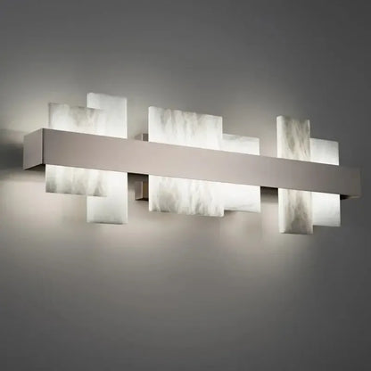 RoyaleGlow Modern LED Alabaster Vanity Sconce for Bathroom Mirror, Luxury Hotel Decor-Royale Basic