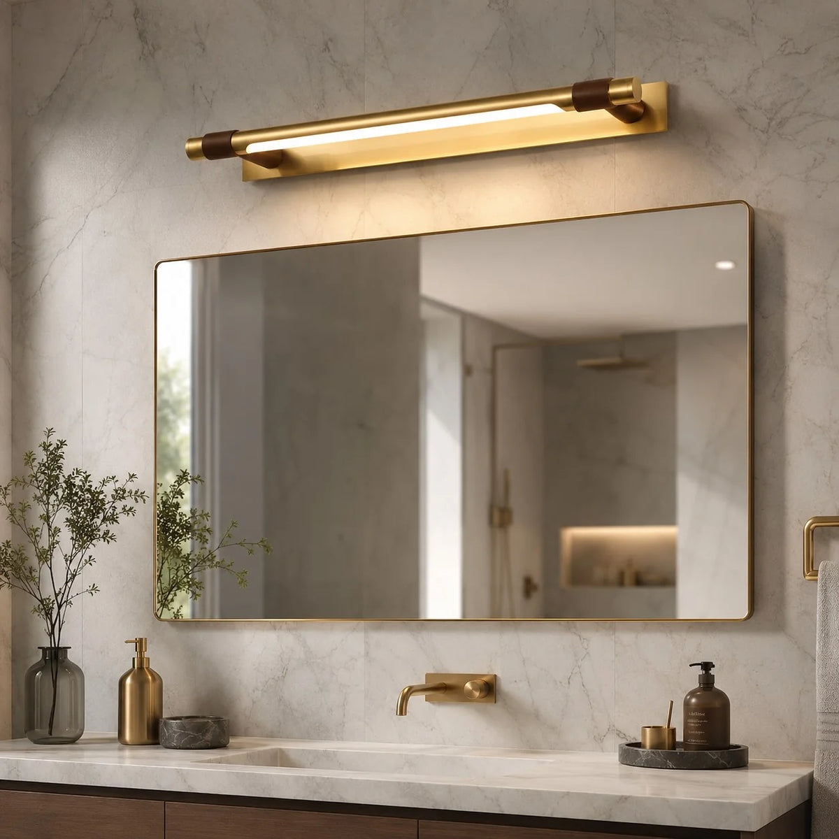 RoyaleGlow Modern LED Bathroom Vanity Light Wall Mounted Acrylic Fixture - Royale Basic