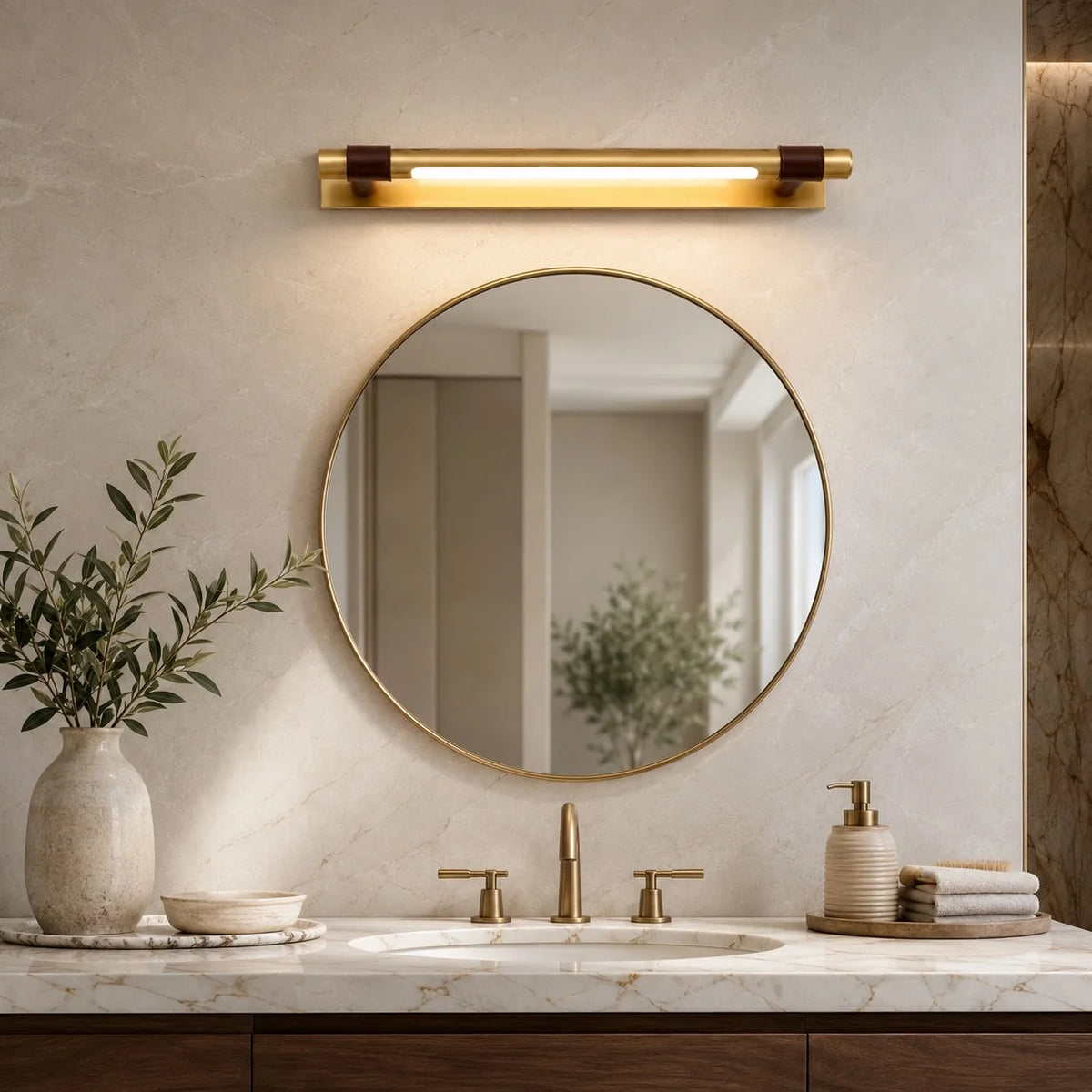 RoyaleGlow Modern LED Bathroom Vanity Light Wall Mounted Acrylic Fixture - Royale Basic