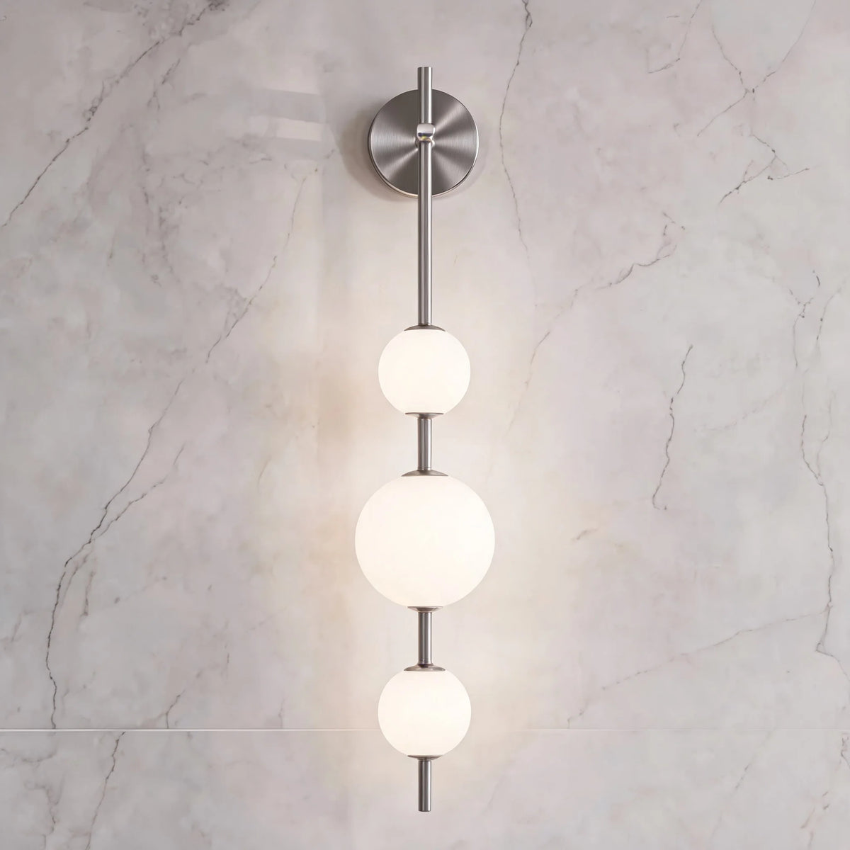 RoyaleGlow Modern LED Wall Sconce Glass Globe Light Fixture - Royale Basic