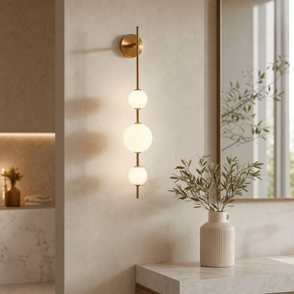 RoyaleGlow Modern LED Wall Sconce Glass Globe Light Fixture - Royale Basic