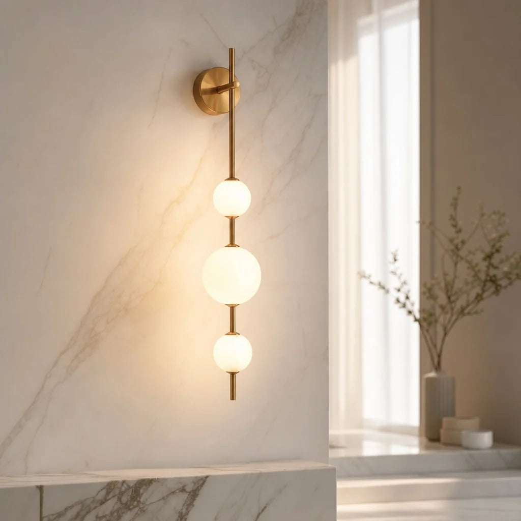 RoyaleGlow Modern LED Wall Sconce Glass Globe Light Fixture - Royale Basic