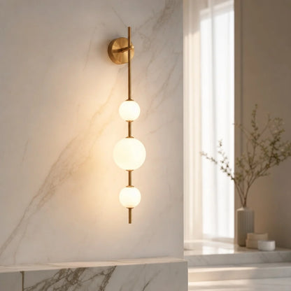 RoyaleGlow Modern LED Wall Sconce Glass Globe Light Fixture - Royale Basic