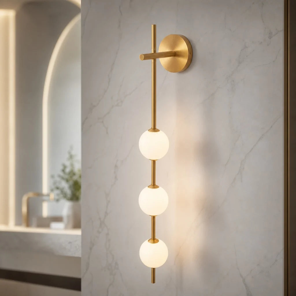 RoyaleGlow Modern LED Wall Sconce Glass Globe Light Fixture - Royale Basic